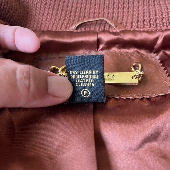 IMAN brown leather trench coat Y2K - Picture 5 of 10